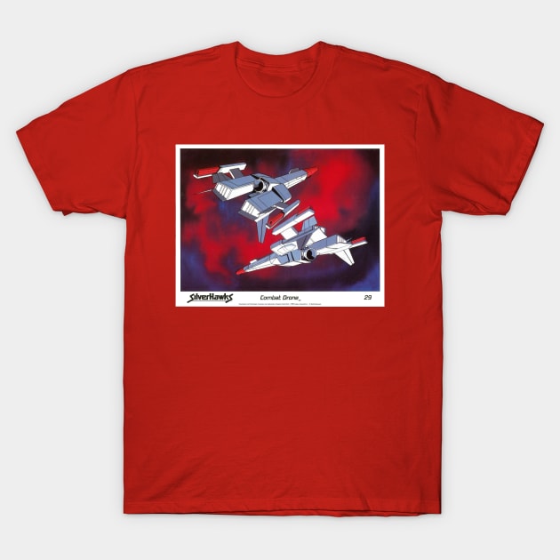 Official Rankin/Bass' Silverhawks Combat drone T-Shirt by Rick Goldschmidt Rankin/Bass Productions
